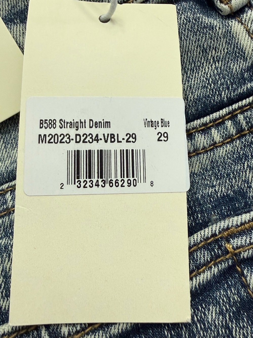 MNML Men's Skinny Acid Wash Jeans - Blue Gray - Picture 8 of 8